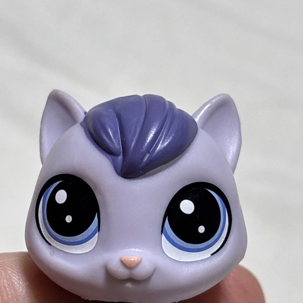 Littlest Pet Shop‎ LPS #2-76 Dane Catso Cat Purple Kitty Blue Eyes